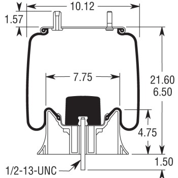 Air Spring Assembly - Neway AR92 Underslung / Trailer